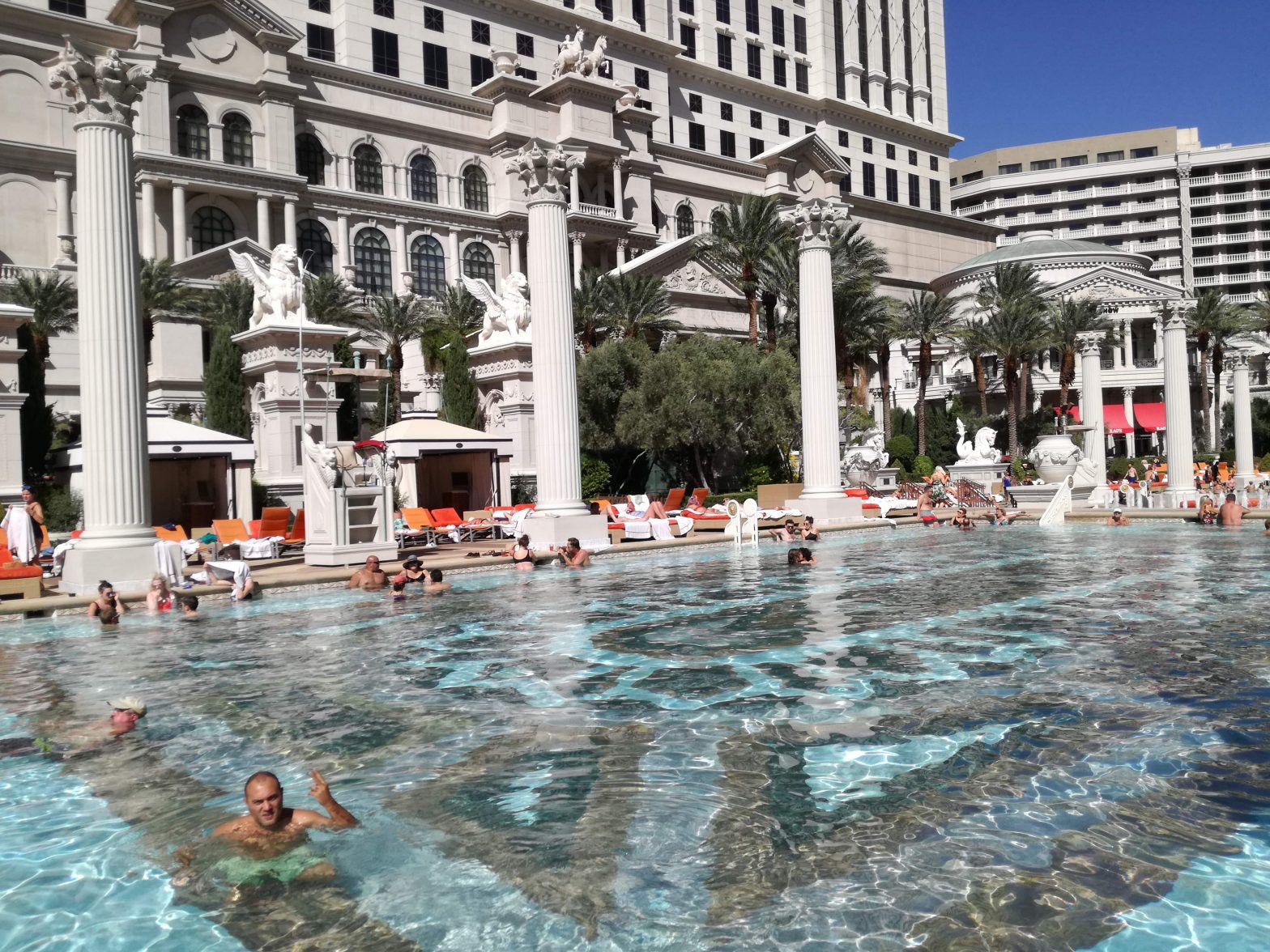 Caesar's Palace pool Las Vegas