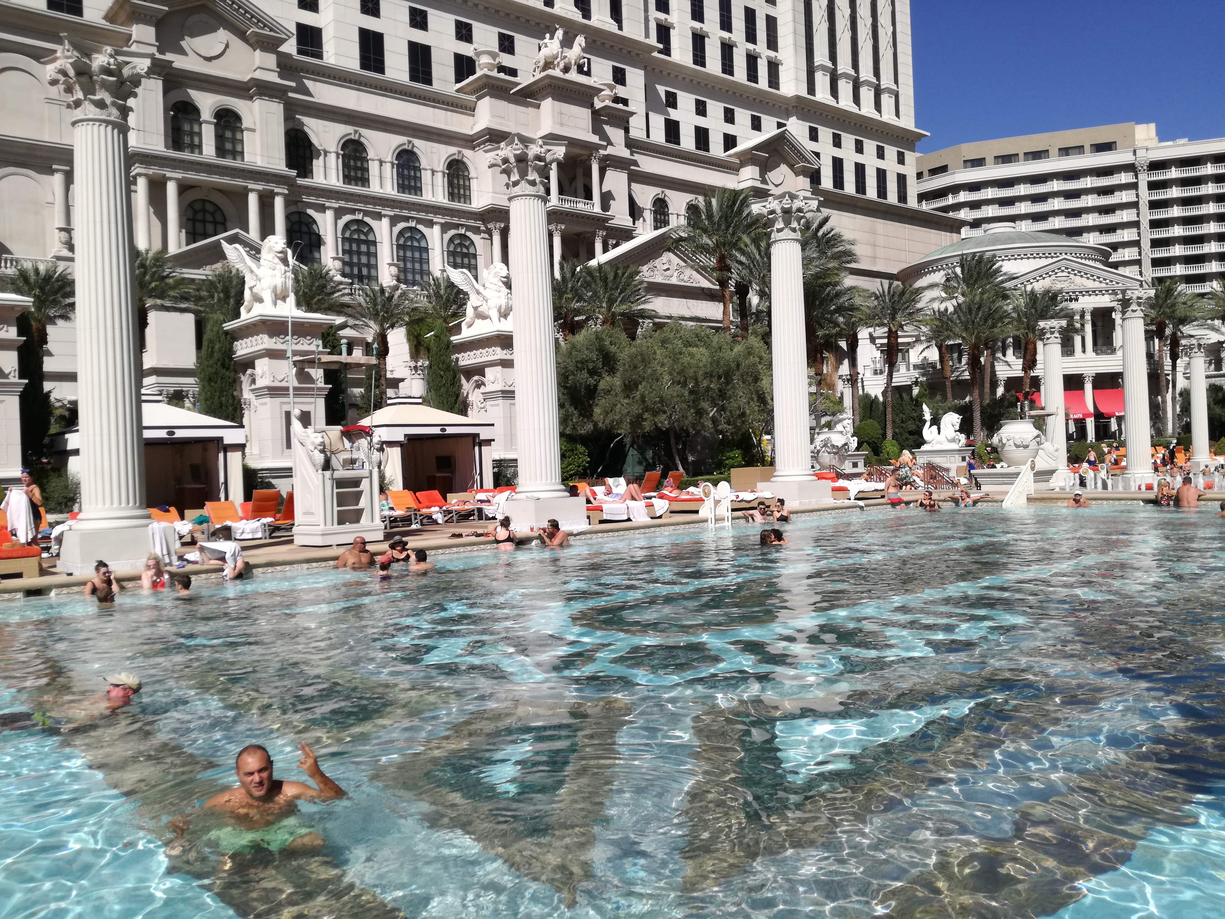 Caesar's Palace pool Las Vegas