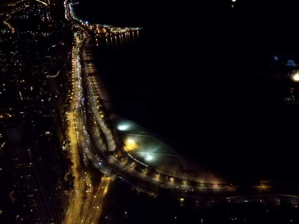 Vista notturna da John  Hancock - Chicago