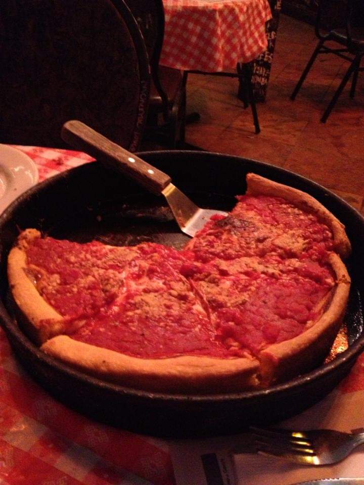 Deep Dish Pizza - Gino's East Pizza - Chicago
