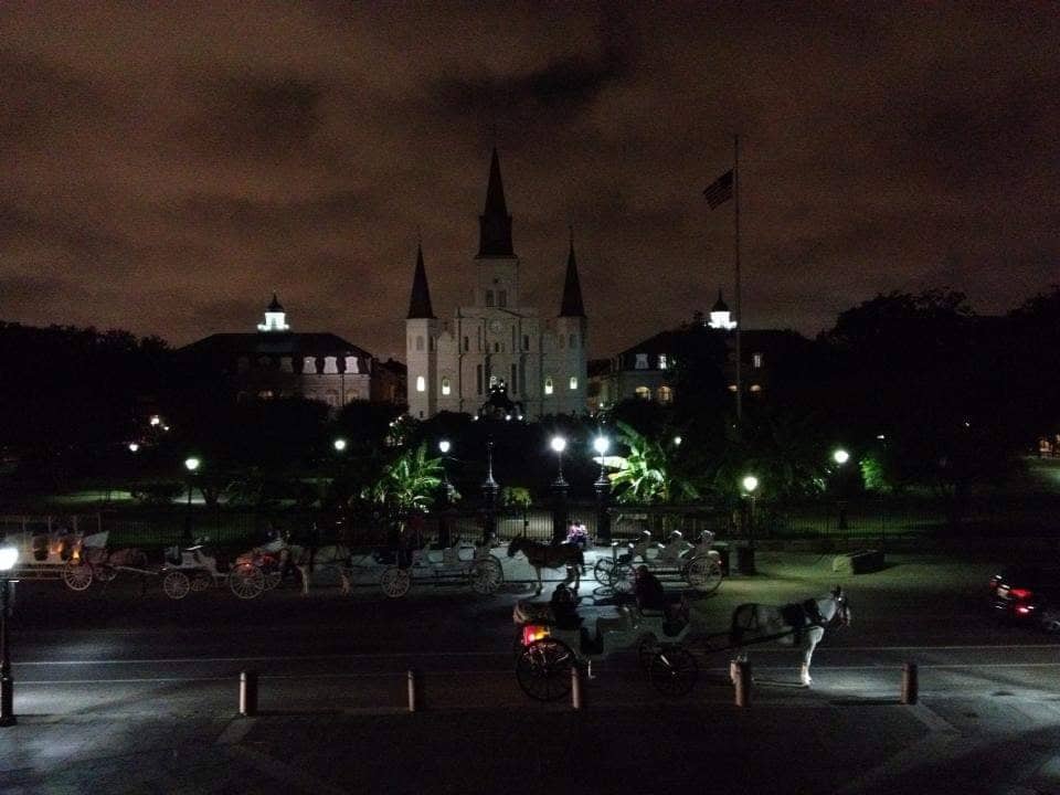 New Orleans è pericolosa? St Luis Cathedral di notte