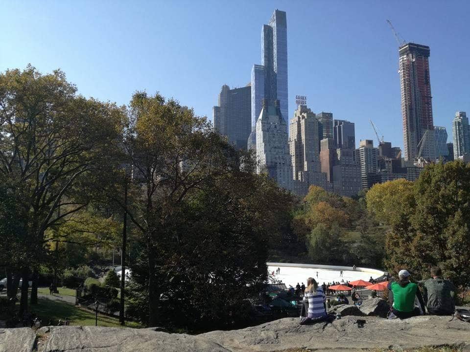 Pista di pattinaggio a Central Park - Manhattan