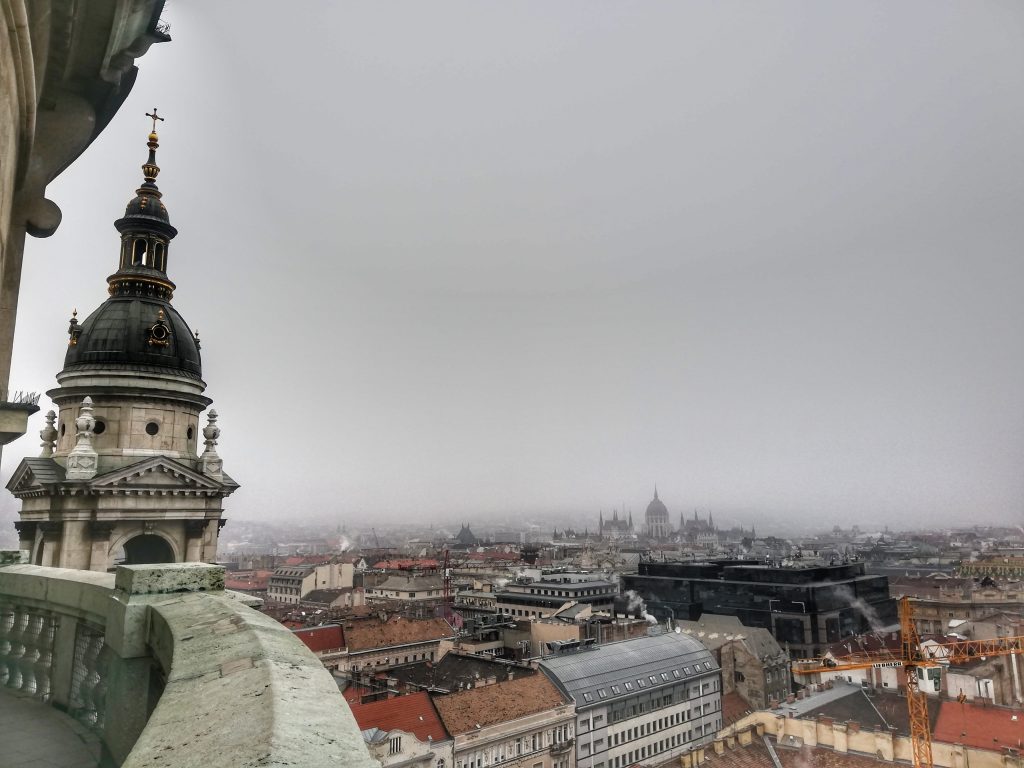 panorama dalla cupola della Basilica di Santo Stefano Budapest