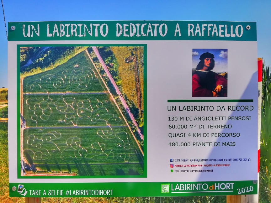 Labirinto di Hort dedicato a Raffaello 
Senigallia
