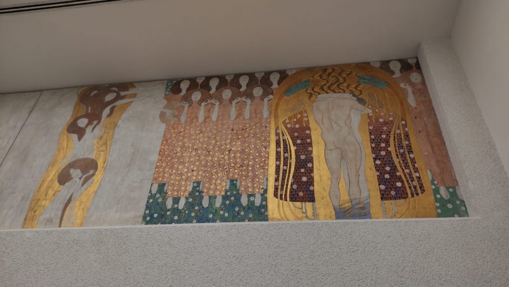 Sezione del Fregio di Klimt alla Secessione di Vienna