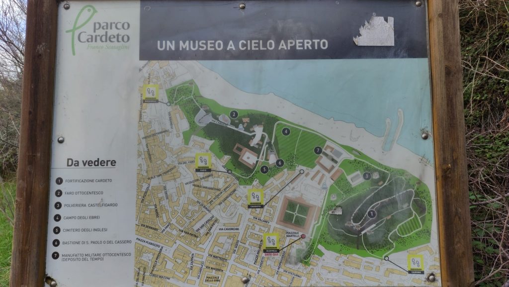 mappa Parco del Cardeto Ancona