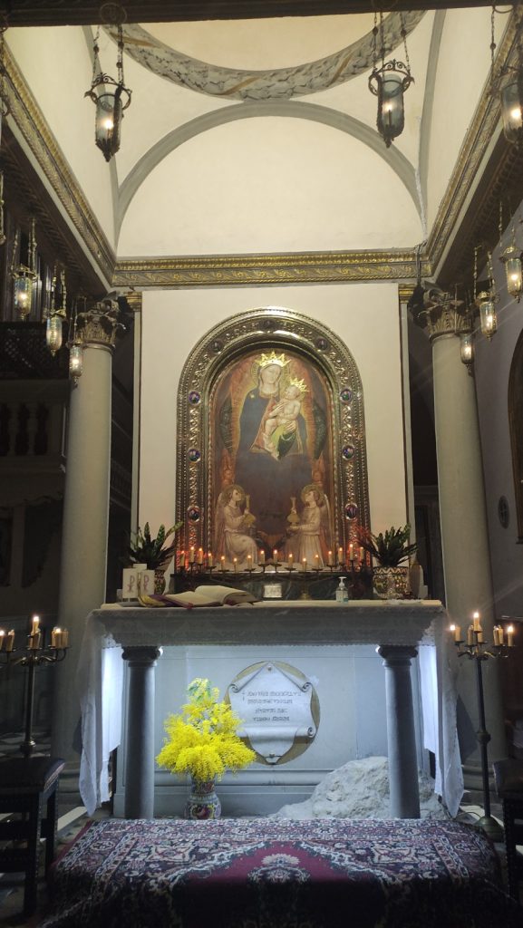 Affresco Madonna del Sasso di Bicci di Lorenzo - Santa Maria del Sasso - Bibbiena
