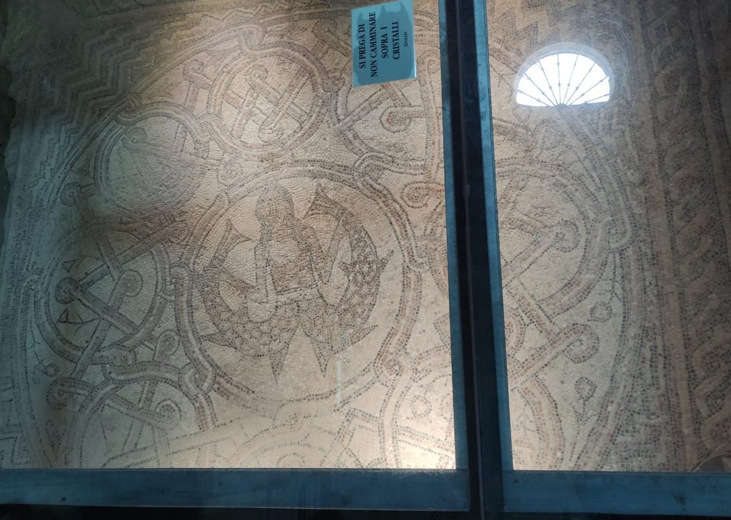 mosaico della Sirena a due teste Duomo di Pesaro