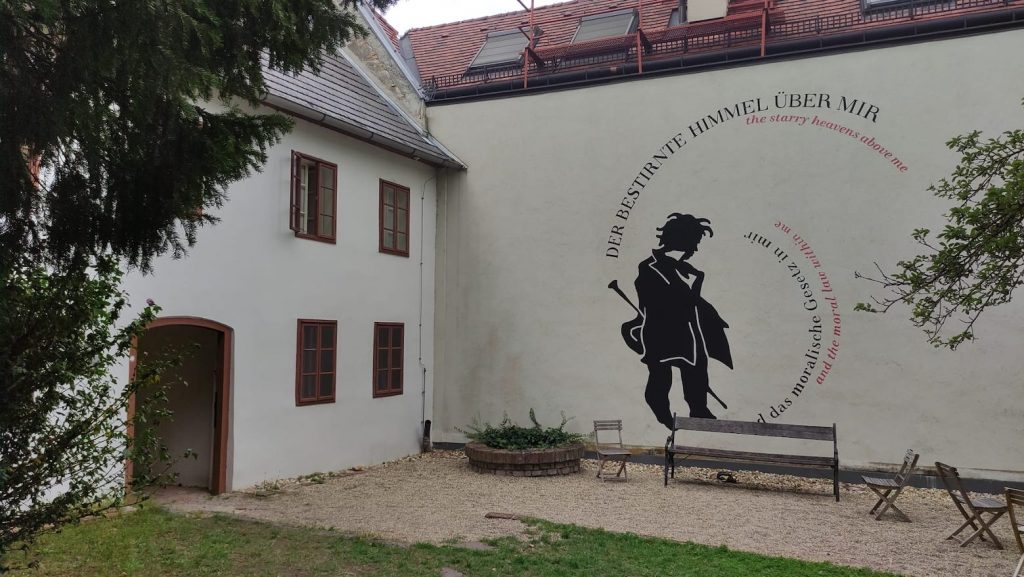 giardino della casa museo di Beethoven ad Heiligenstadt