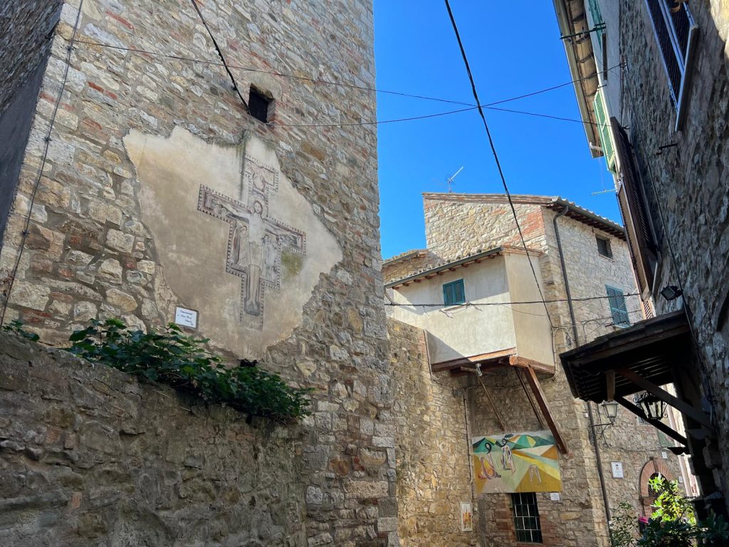 Crocifissione Murales Mugnano Umbria
