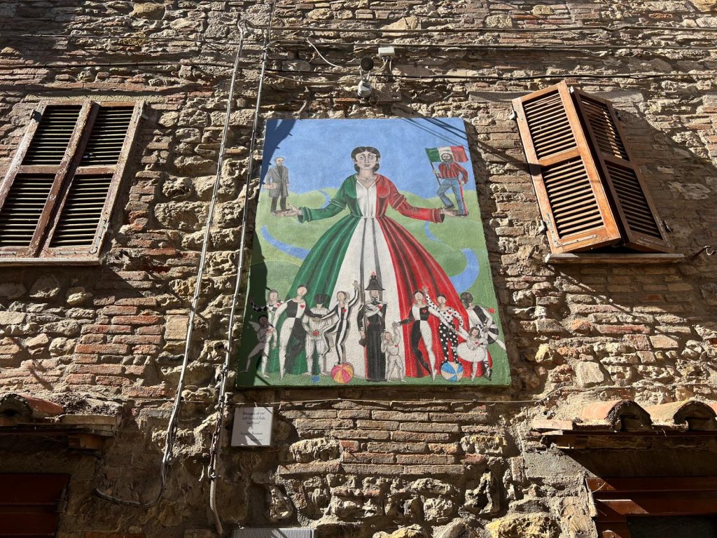 murales omaggio Unità d'Italia Mugnano Umbria