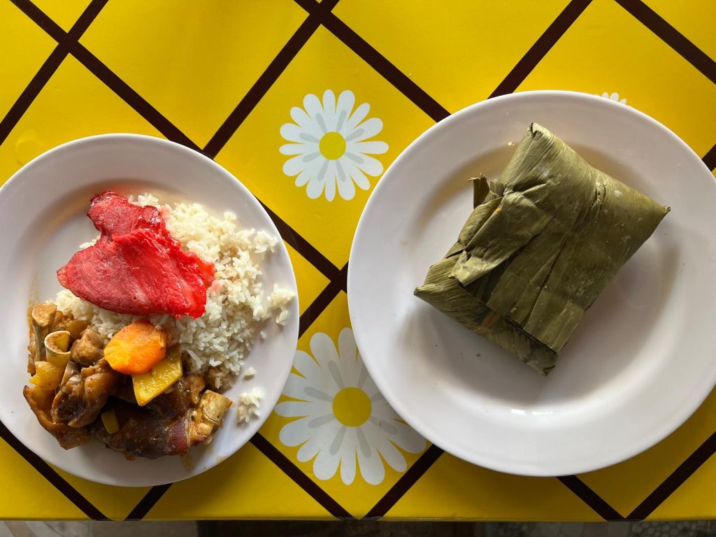 Tamale e chicharrones Panama