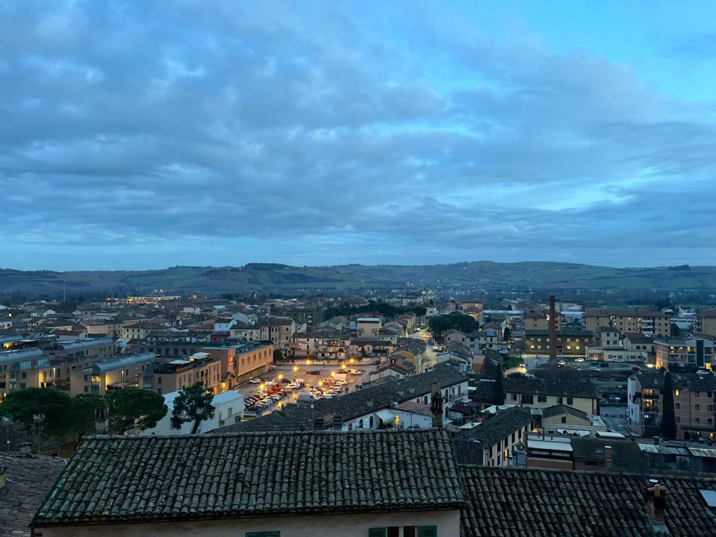 panorama su Jesi da Palazzo Pianetti