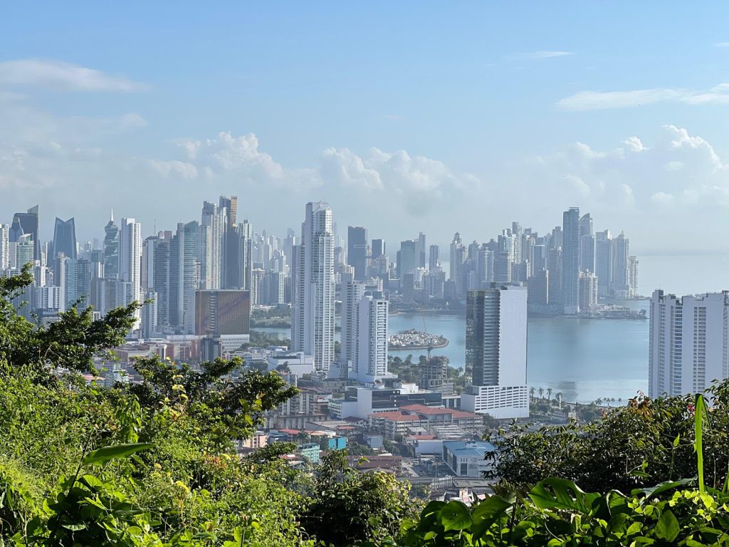 Panorama dal Cerro Ancon Panama City Skyline