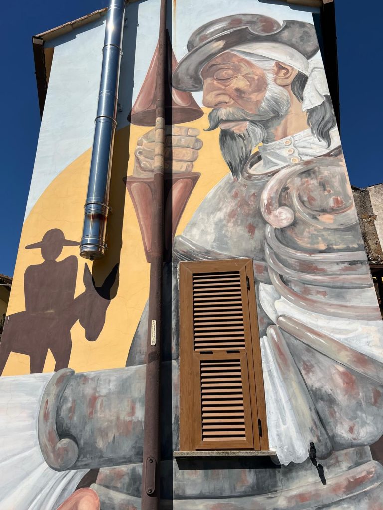 Paese delle Fiabe  murales Don Chisciotte