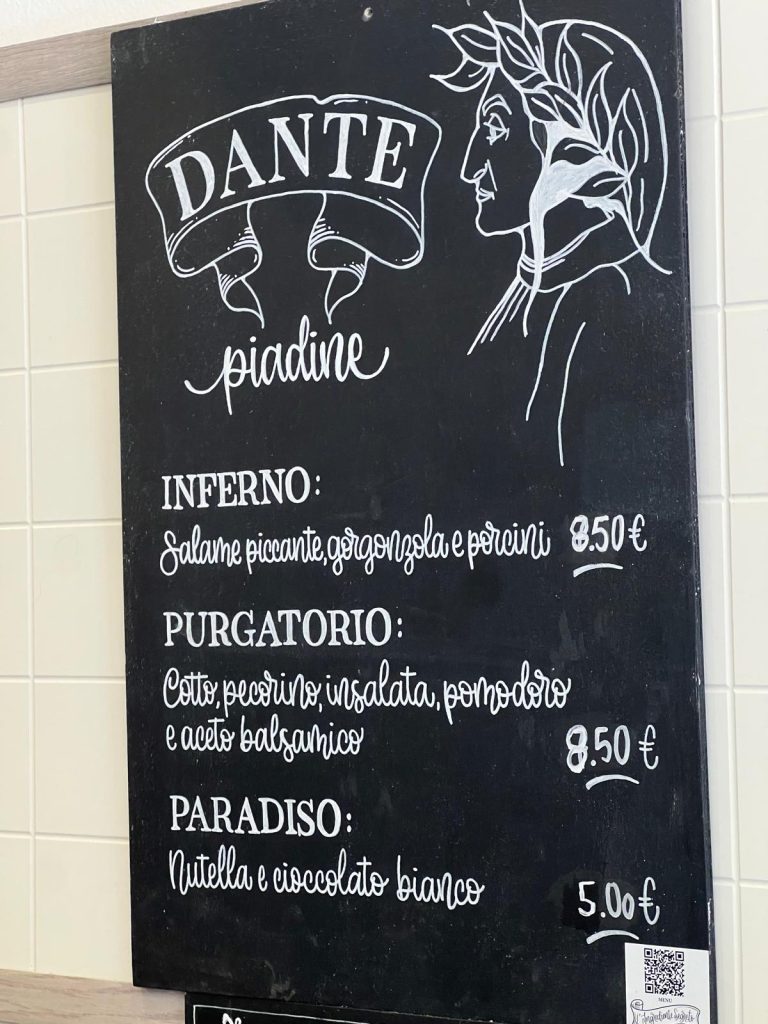 Piadine dantesche l'Ingrediente Segreto Ravenna